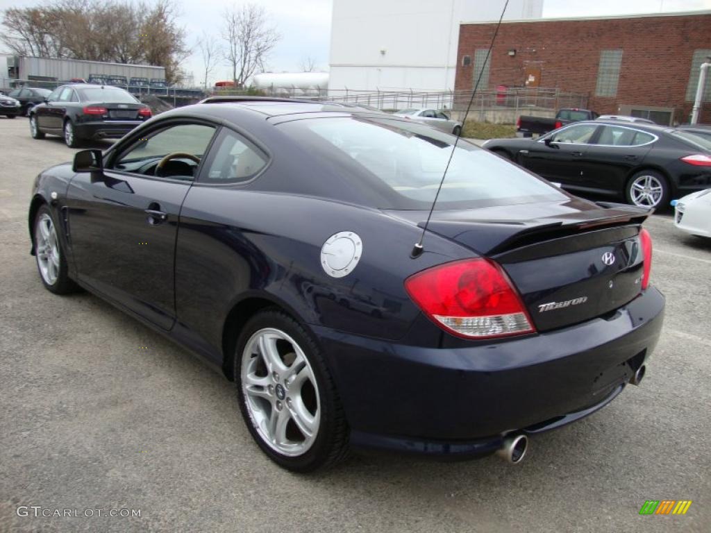 2006 Tiburon GT Limited - Moonlit Blue Metallic / Beige photo #10