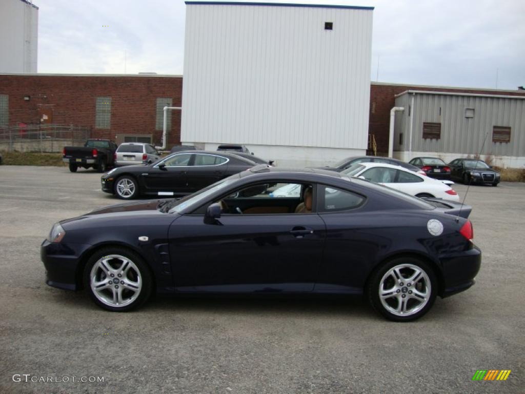 2006 Tiburon GT Limited - Moonlit Blue Metallic / Beige photo #11