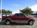 2005 Dark Toreador Red Metallic Ford F150 Lariat SuperCab 4x4  photo #12