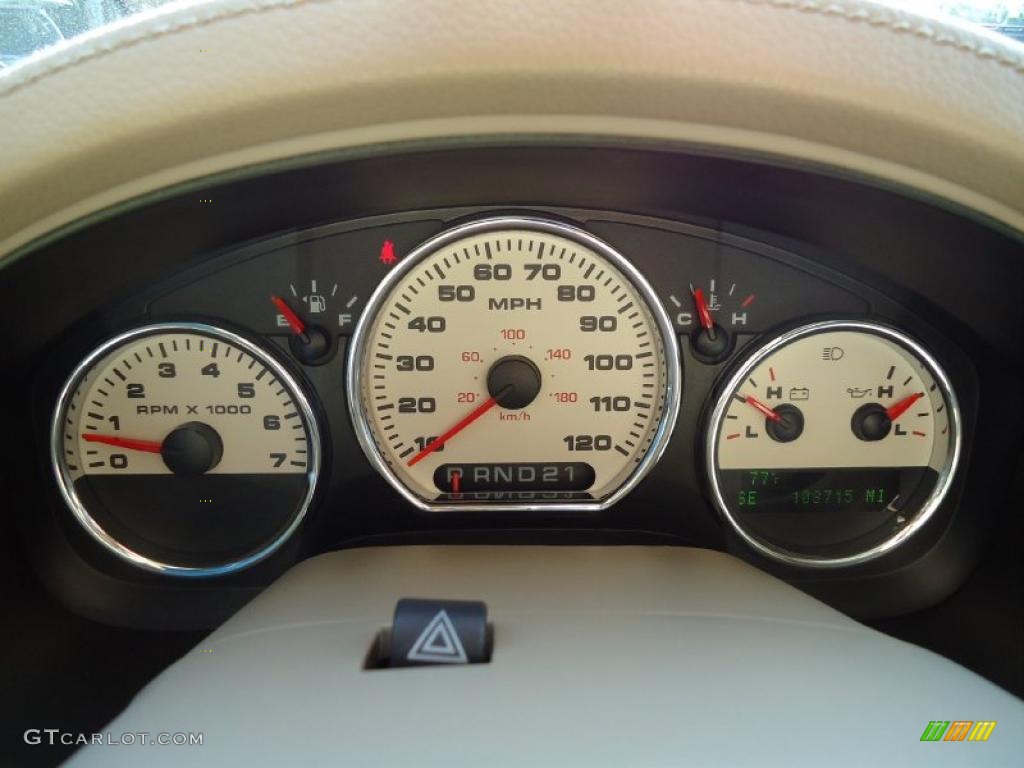 2005 F150 Lariat SuperCab 4x4 - Dark Toreador Red Metallic / Tan photo #28