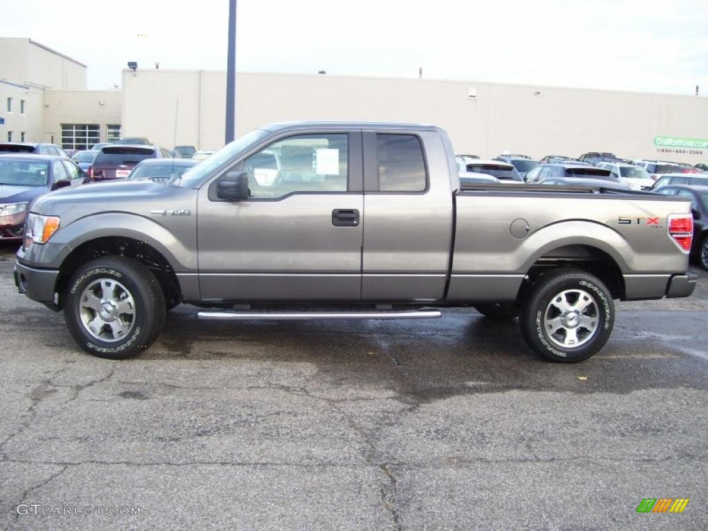 2010 F150 STX SuperCab 4x4 - Sterling Grey Metallic / Medium Stone photo #2