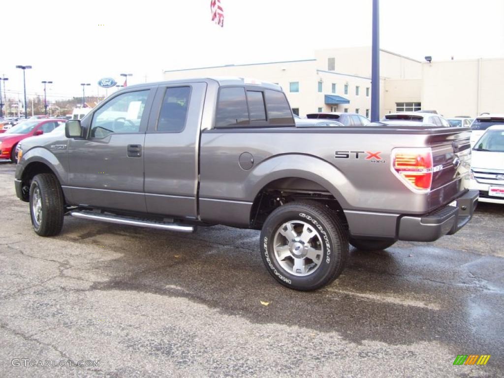 2010 F150 STX SuperCab 4x4 - Sterling Grey Metallic / Medium Stone photo #3