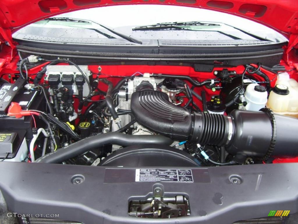 2005 F150 STX SuperCab 4x4 - Bright Red / Medium Flint Grey photo #14