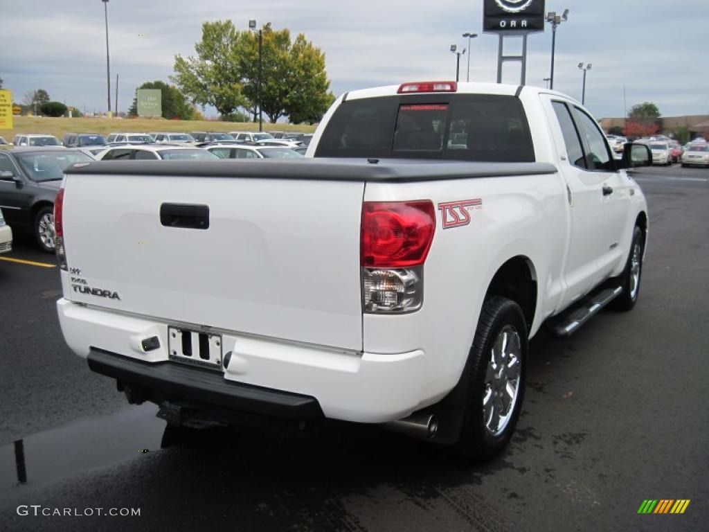 2007 Tundra SR5 TSS Double Cab - Super White / Graphite Gray photo #6