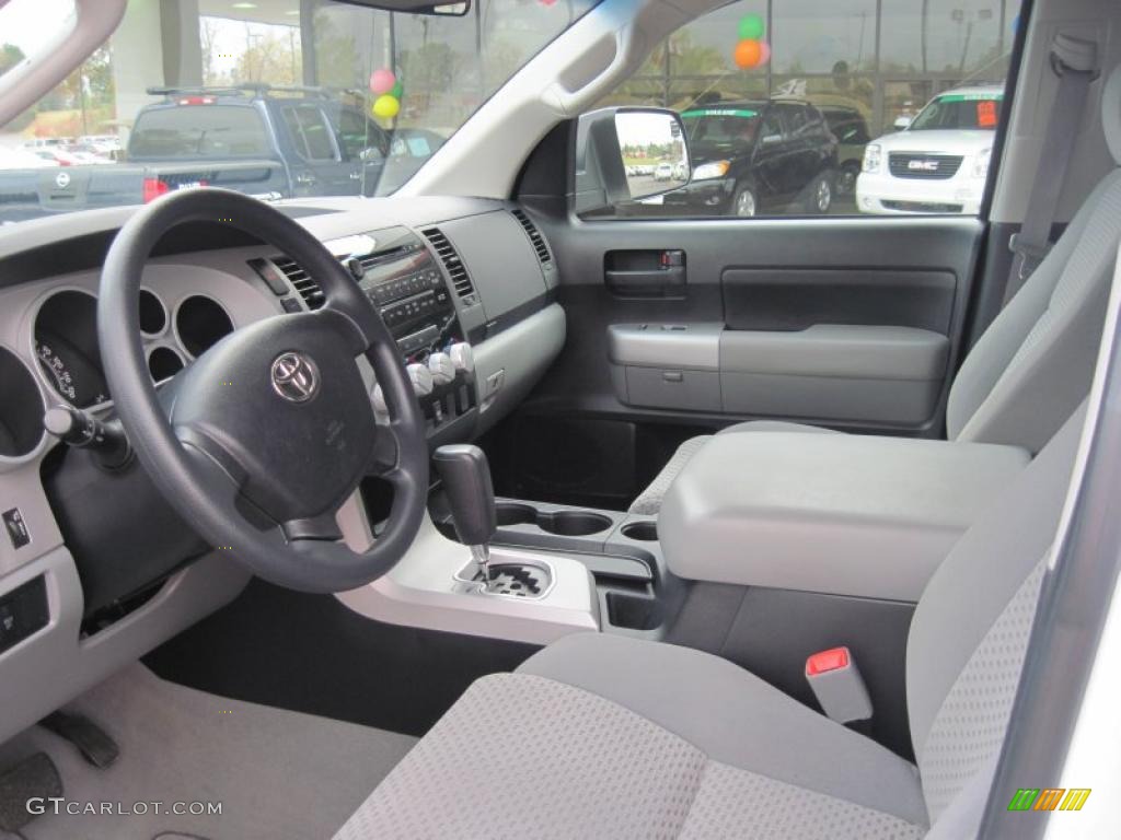 Graphite Gray Interior 2007 Toyota Tundra SR5 TSS Double Cab Photo #40438288