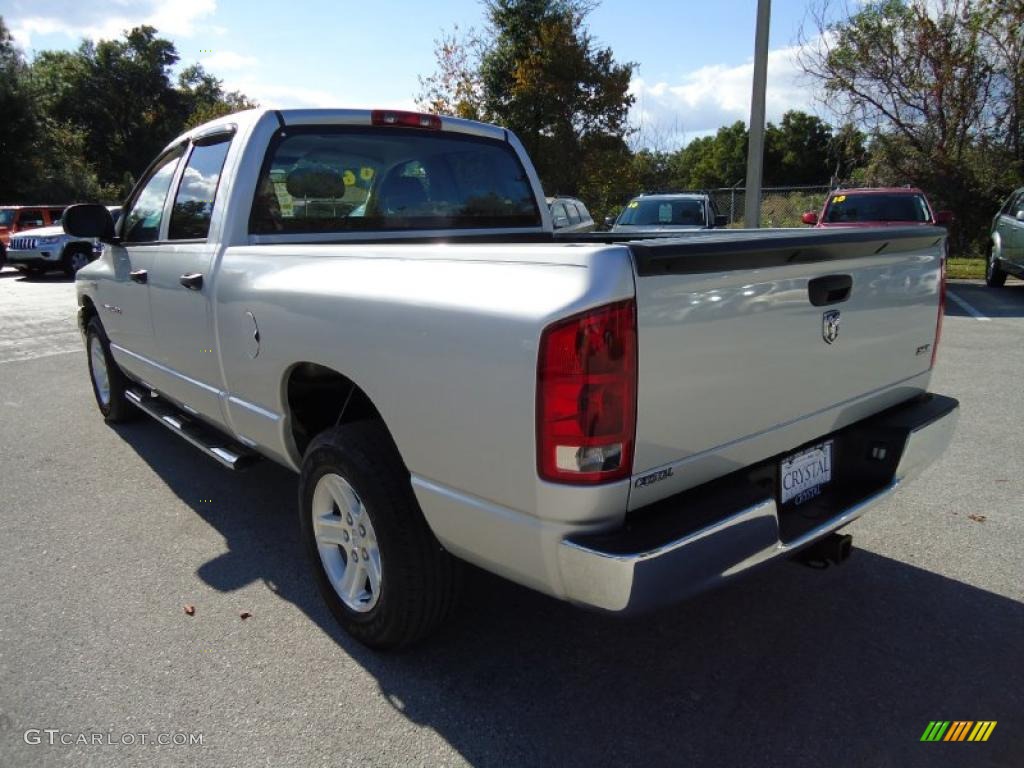 2006 Ram 1500 SLT Quad Cab - Bright Silver Metallic / Medium Slate Gray photo #3