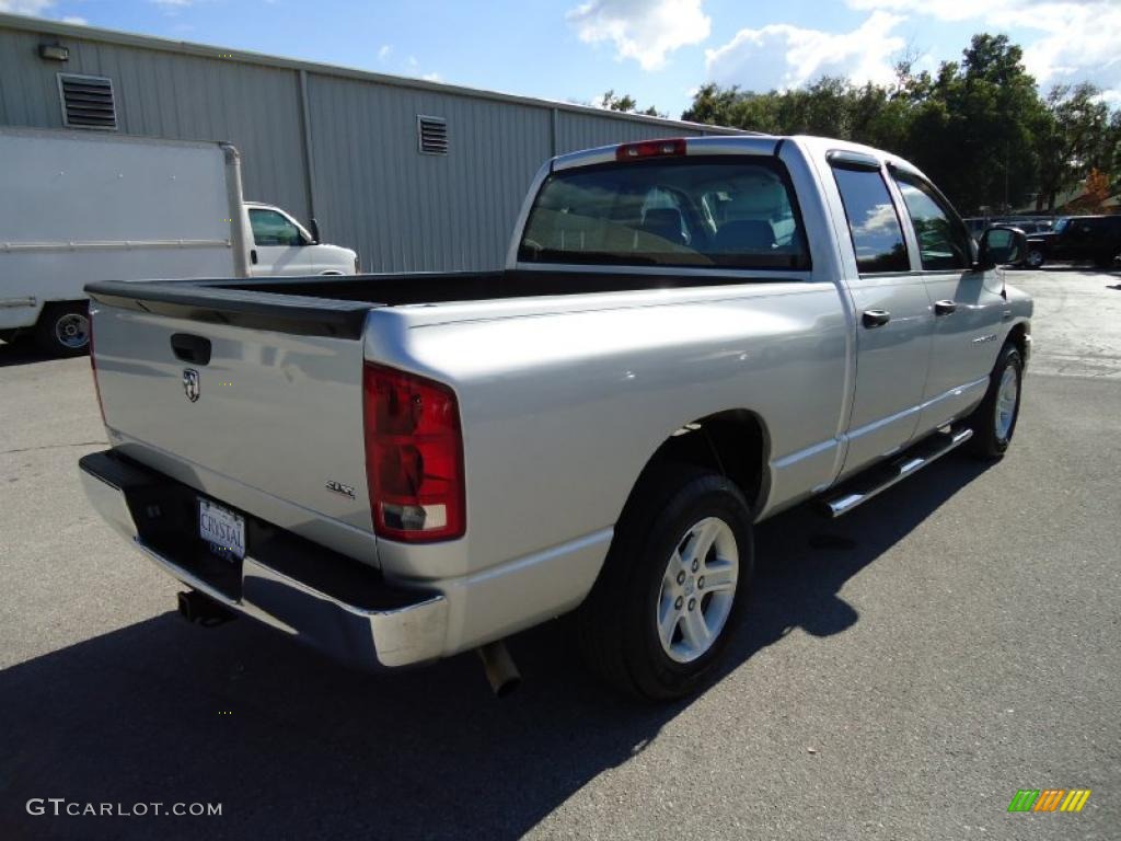 2006 Ram 1500 SLT Quad Cab - Bright Silver Metallic / Medium Slate Gray photo #11