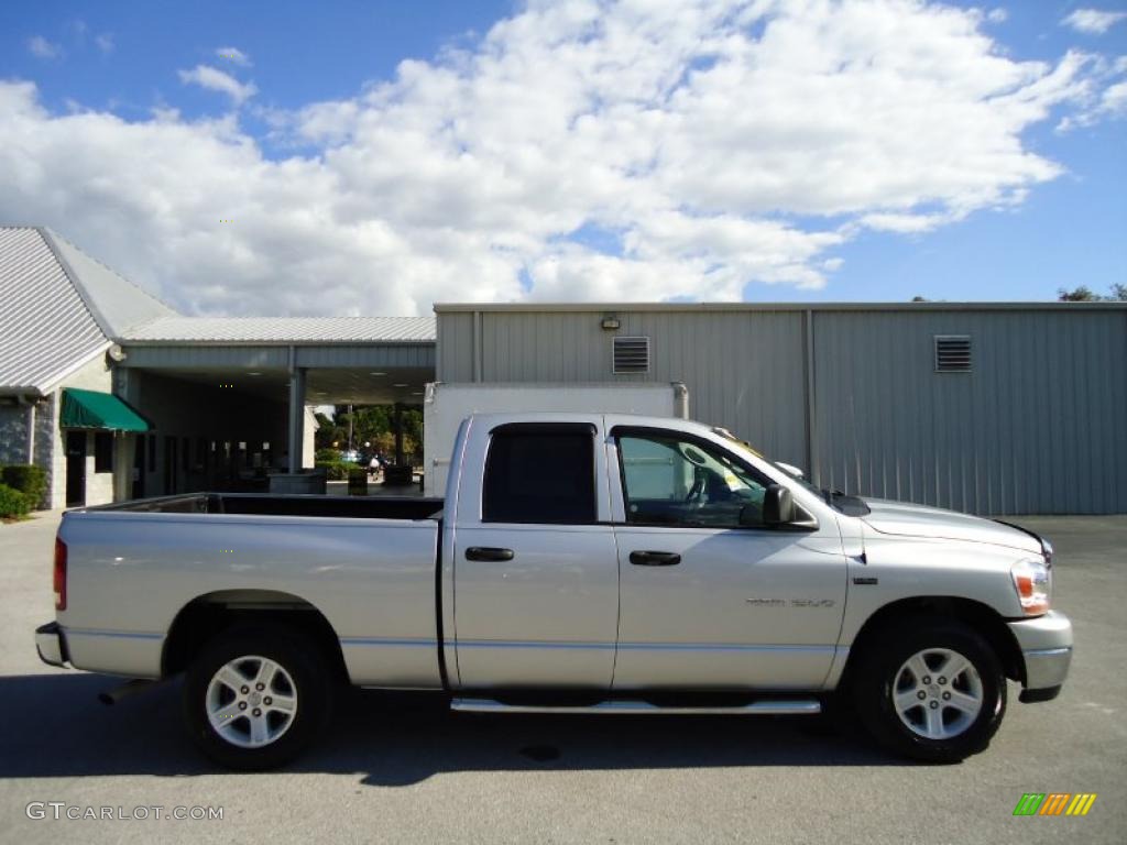 2006 Ram 1500 SLT Quad Cab - Bright Silver Metallic / Medium Slate Gray photo #12