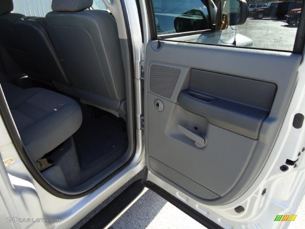 2006 Ram 1500 SLT Quad Cab - Bright Silver Metallic / Medium Slate Gray photo #14