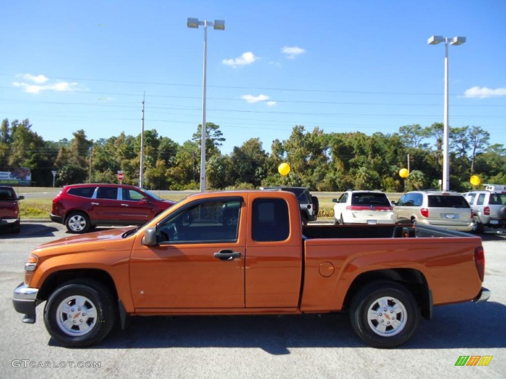 Sunburst Orange Metallic 2006 Chevrolet Colorado LT Extended Cab Exterior Photo #40440853