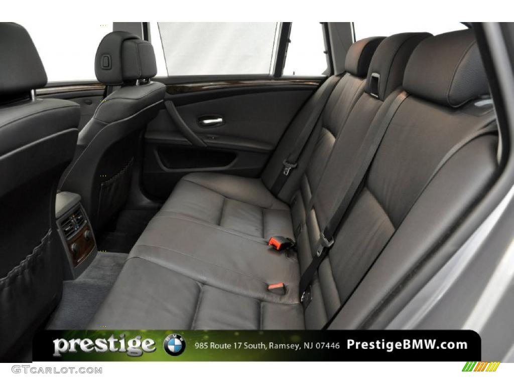 2010 5 Series 535i xDrive Sports Wagon - Space Grey Metallic / Black photo #9