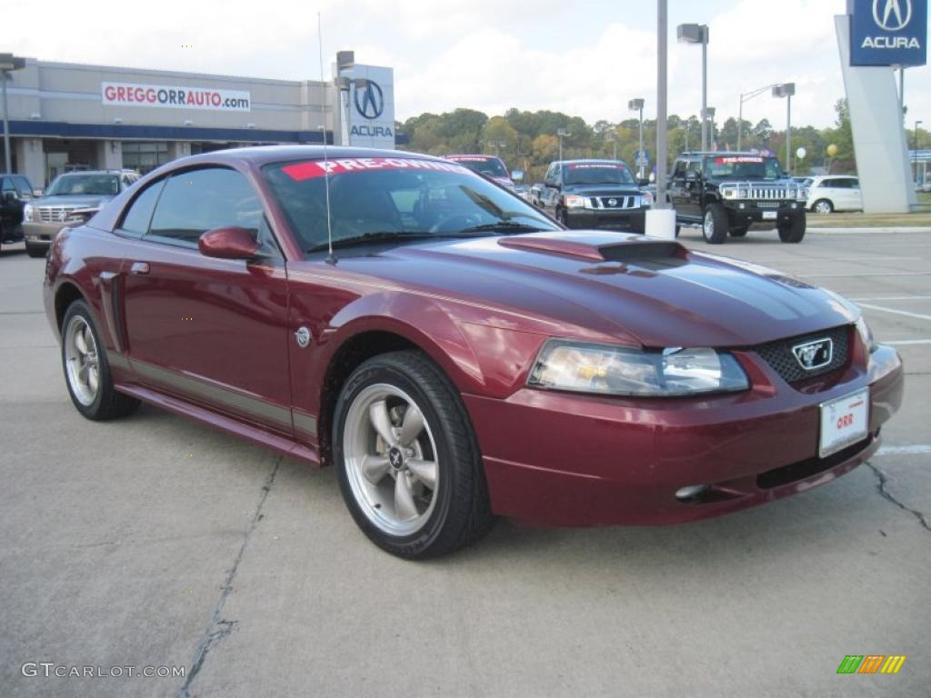 2004 Mustang GT Coupe - 40th Anniversary Crimson Red Metallic / Medium Parchment photo #2