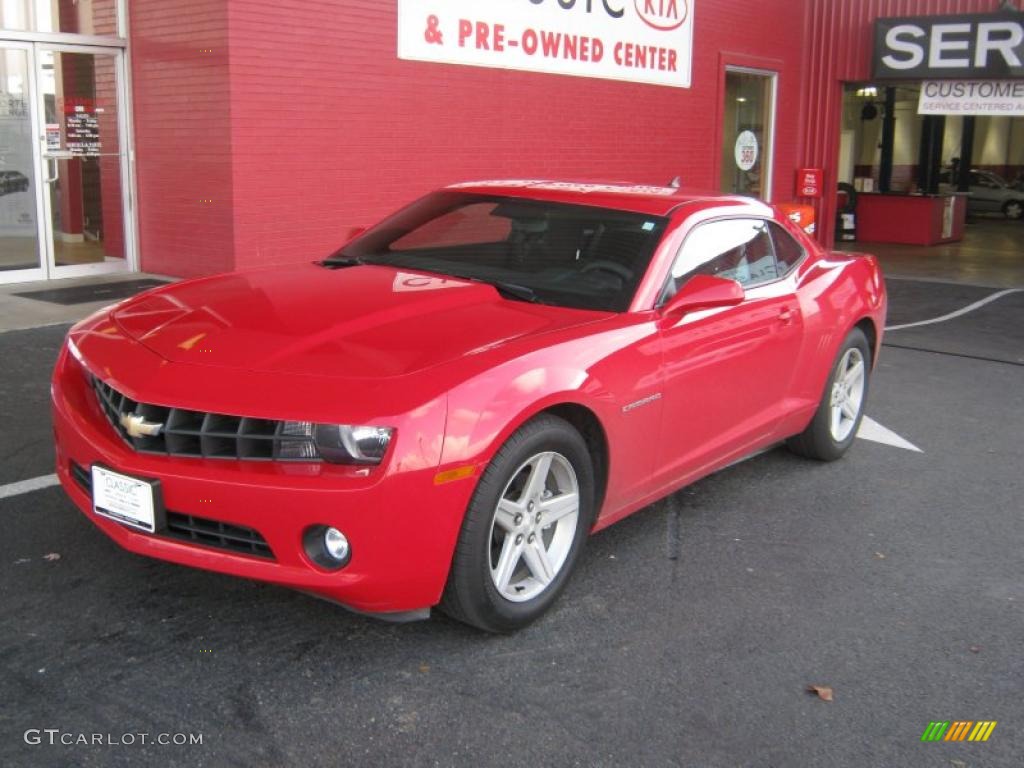 2010 Camaro LT Coupe - Victory Red / Black photo #1