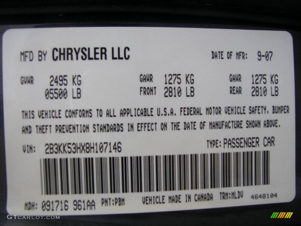 2008 Charger R/T AWD - Steel Blue Metallic / Dark Slate Gray photo #16