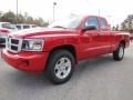 2011 Flame Red Dodge Dakota Big Horn Extended Cab  photo #3