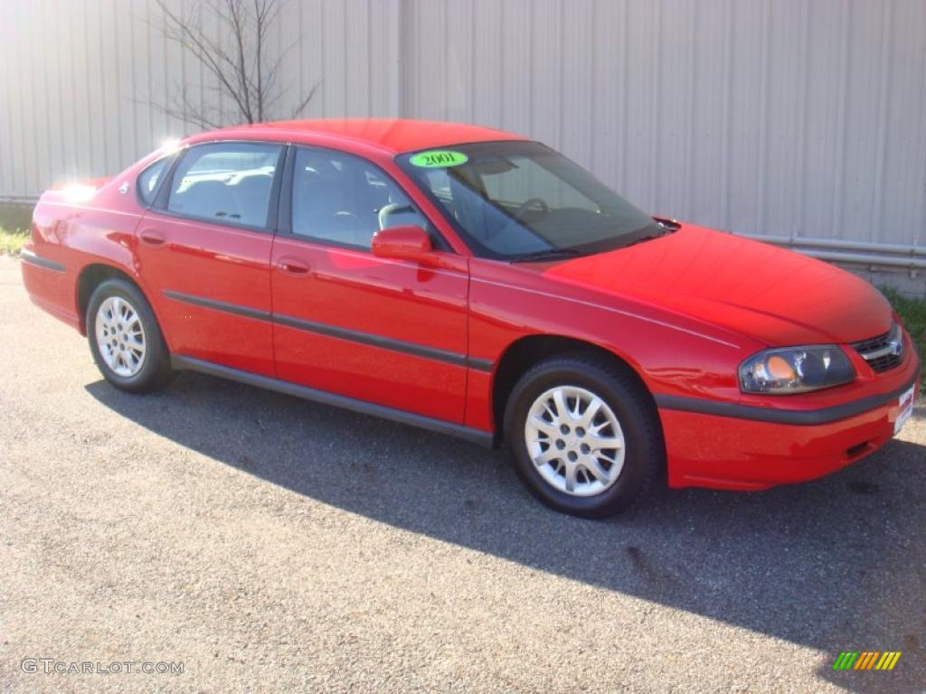 2001 Impala  - Torch Red / Medium Gray photo #2