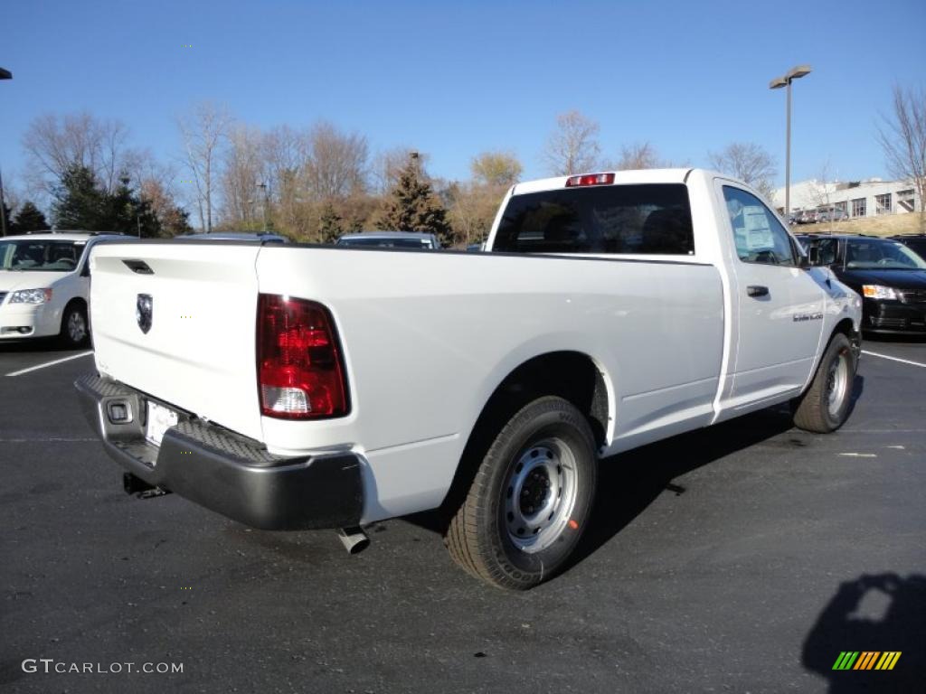 2011 Ram 1500 ST Regular Cab - Bright White / Dark Slate Gray/Medium Graystone photo #6