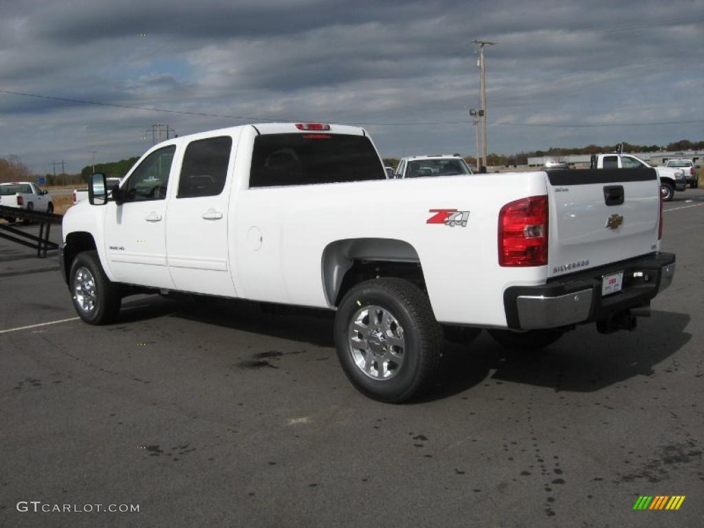 Summit White 2011 Chevrolet Silverado 3500HD LTZ Crew Cab 4x4 Exterior Photo #40447161
