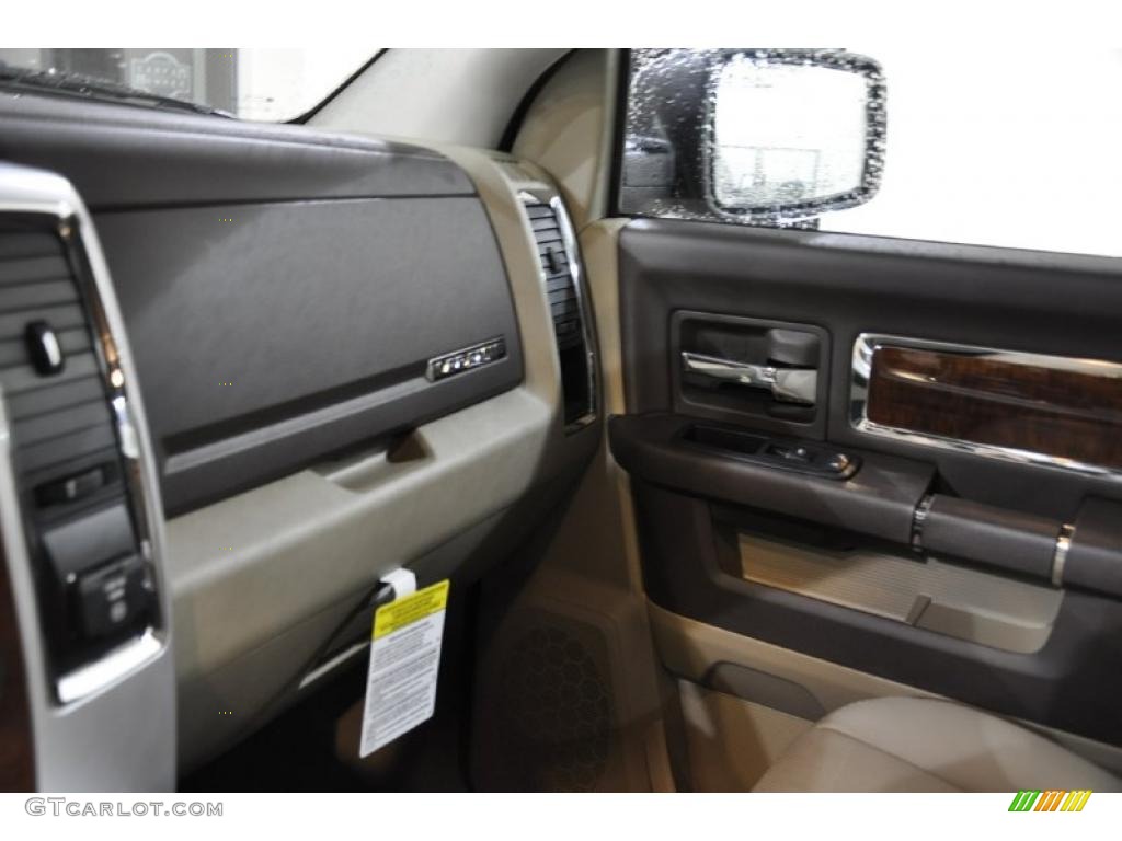 2011 Ram 1500 Laramie Crew Cab - Deep Cherry Red Crystal Pearl / Light Pebble Beige/Bark Brown photo #18