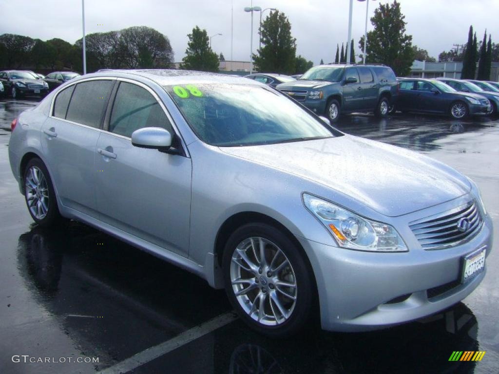 Liquid Platinum Silver 2008 Infiniti G 35 S Sport Sedan Exterior Photo #40450377