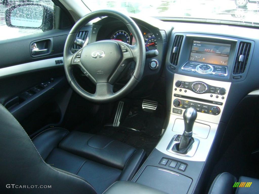 2008 Infiniti G 35 S Sport Sedan Graphite Dashboard Photo #40450425