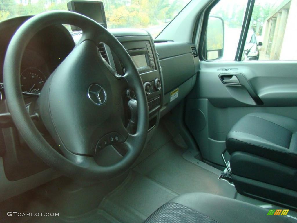 Black Interior 2010 Mercedes-Benz Sprinter 2500 Passenger Van Photo #40450809