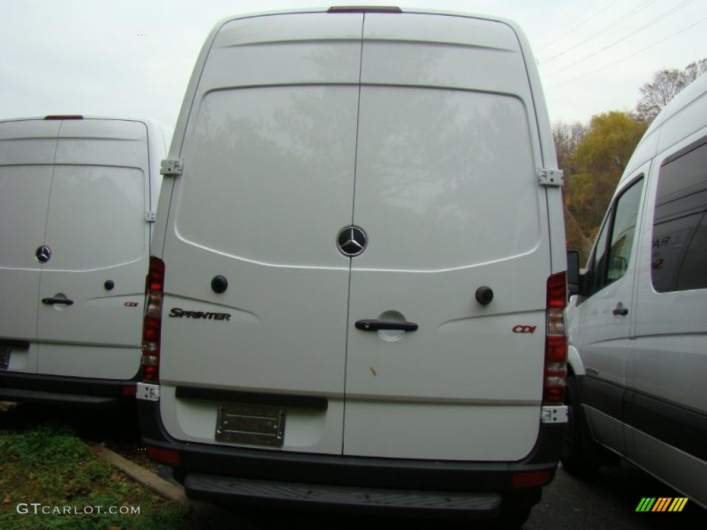 2010 Sprinter 2500 High Roof Cargo Van - Arctic White / Black photo #3