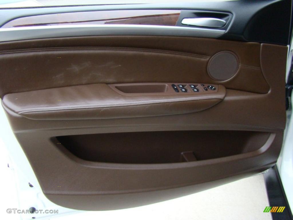 2008 X5 3.0si - Alpine White / Tobacco photo #7