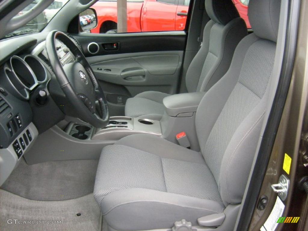 Graphite Interior 2010 Toyota Tacoma V6 SR5 TRD Sport Double Cab 4x4 Photo #40451709
