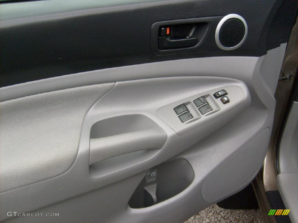 2010 Toyota Tacoma V6 SR5 TRD Sport Double Cab 4x4 Graphite Door Panel Photo #40451805