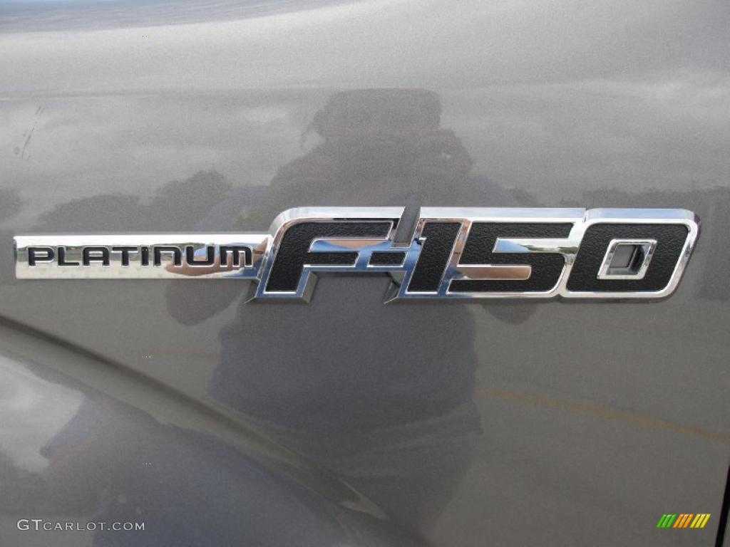 2010 F150 Platinum SuperCrew 4x4 - Sterling Grey Metallic / Medium Stone Leather/Sienna Brown photo #12