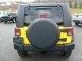 2008 Detonator Yellow Jeep Wrangler Unlimited Rubicon 4x4  photo #5