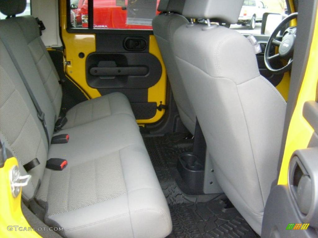 2008 Wrangler Unlimited Rubicon 4x4 - Detonator Yellow / Dark Slate Gray/Med Slate Gray photo #8