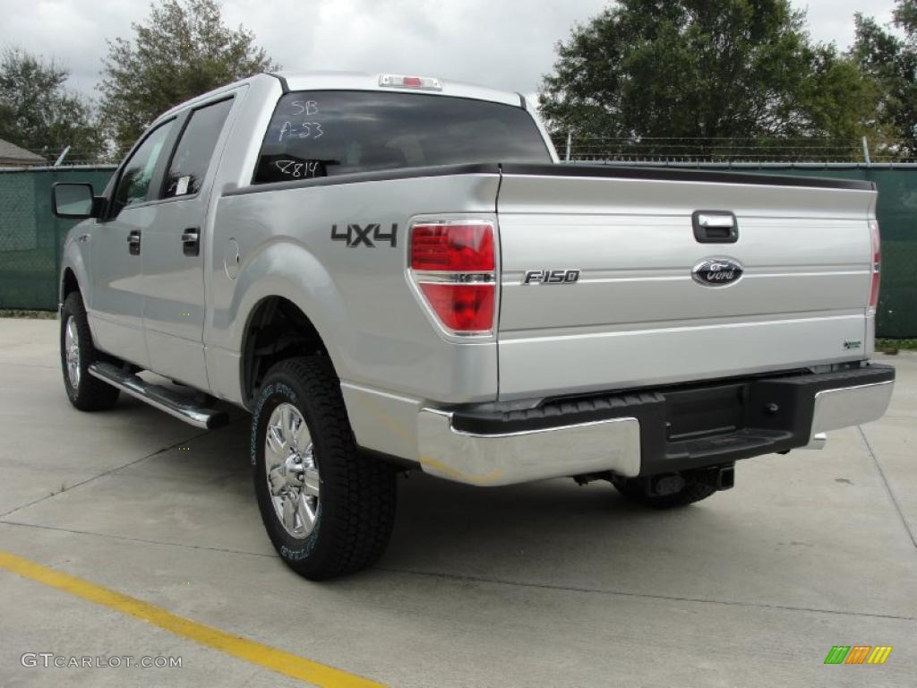2010 F150 XLT SuperCrew 4x4 - Ingot Silver Metallic / Medium Stone photo #5