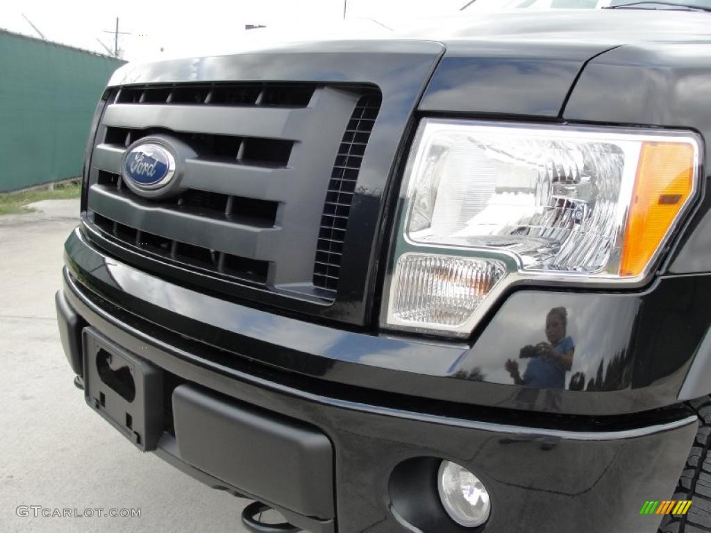 2010 F150 Platinum SuperCrew 4x4 - Tuxedo Black / Black photo #9