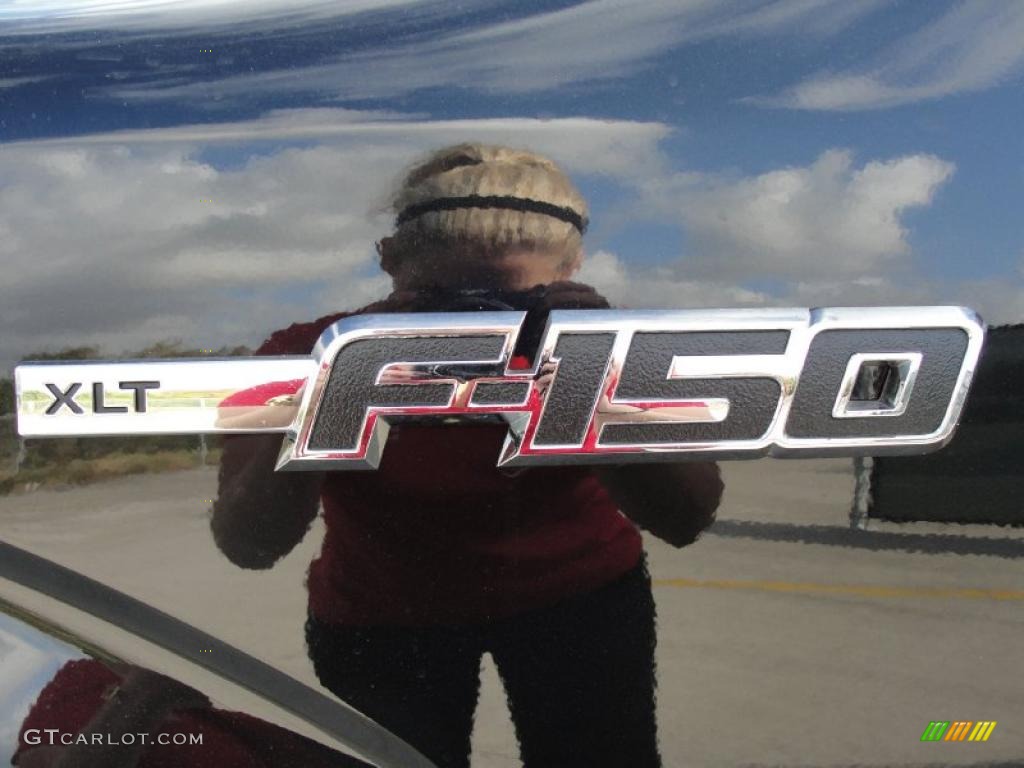 2010 F150 XLT SuperCrew - Tuxedo Black / Medium Stone photo #12