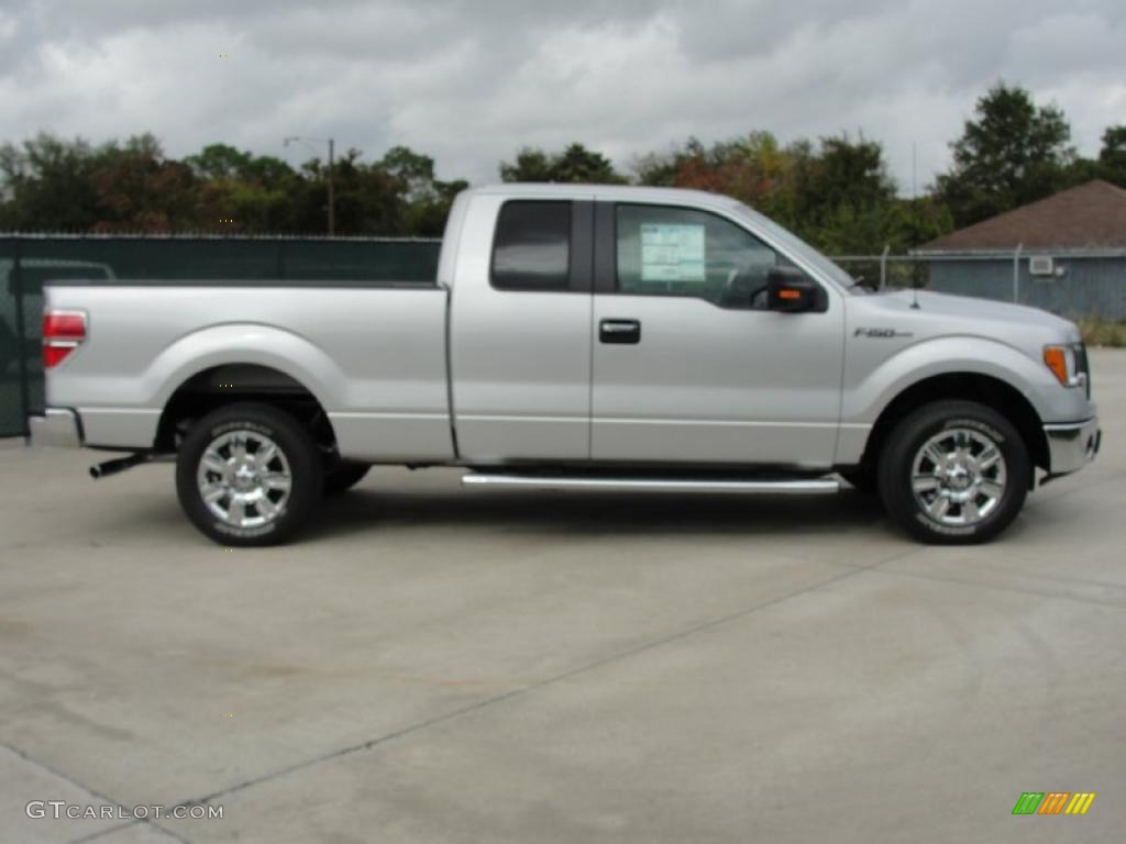 2010 F150 XLT SuperCab - Ingot Silver Metallic / Medium Stone photo #2