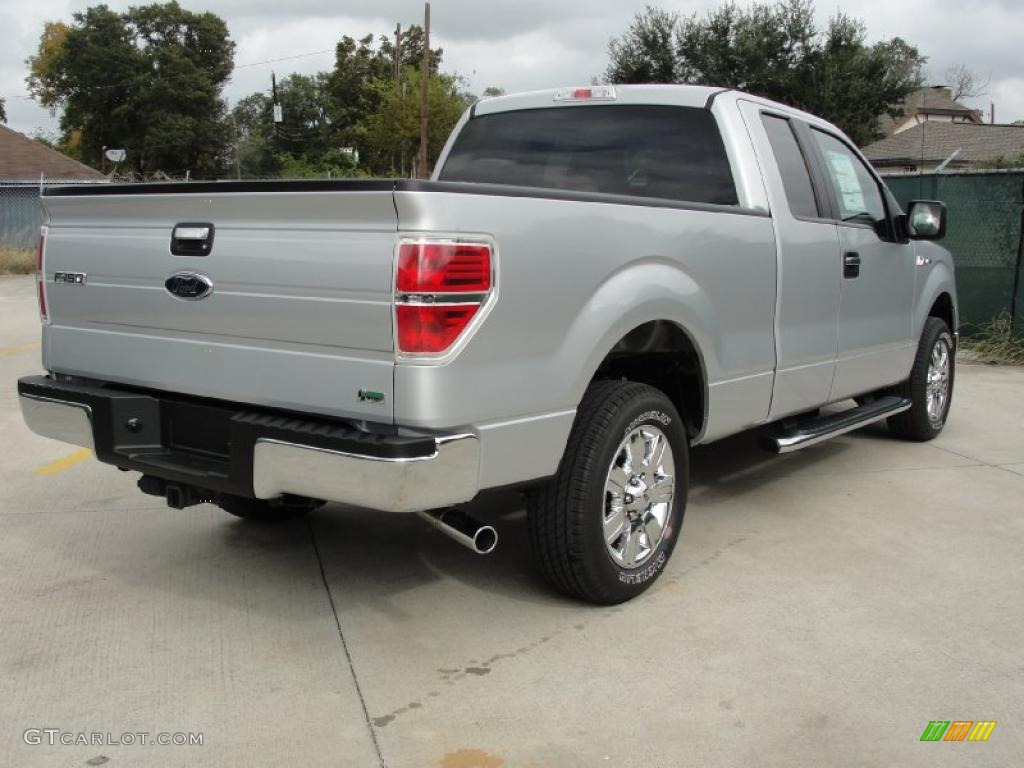 2010 F150 XLT SuperCab - Ingot Silver Metallic / Medium Stone photo #3