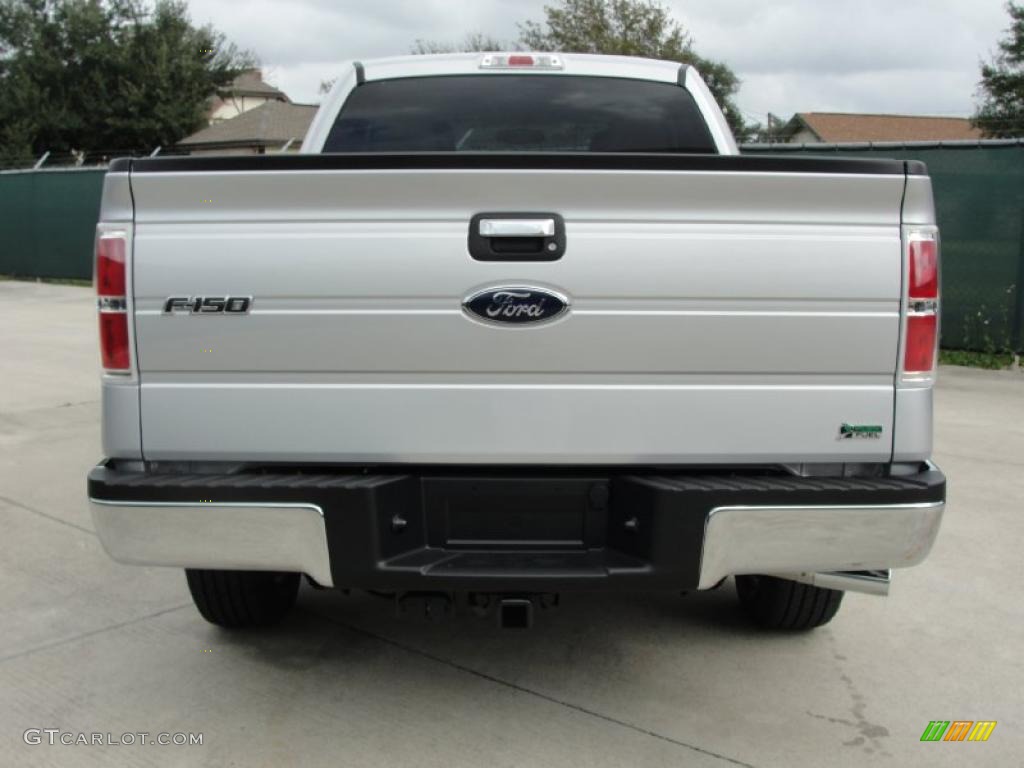 2010 F150 XLT SuperCab - Ingot Silver Metallic / Medium Stone photo #4