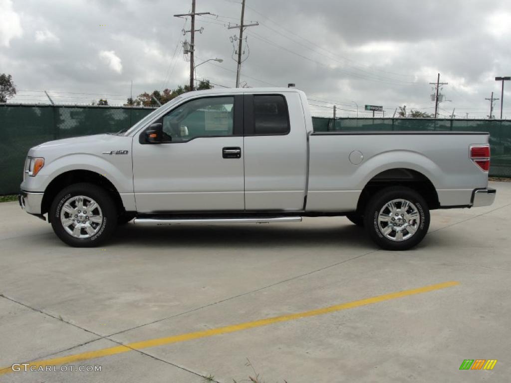 2010 F150 XLT SuperCab - Ingot Silver Metallic / Medium Stone photo #6