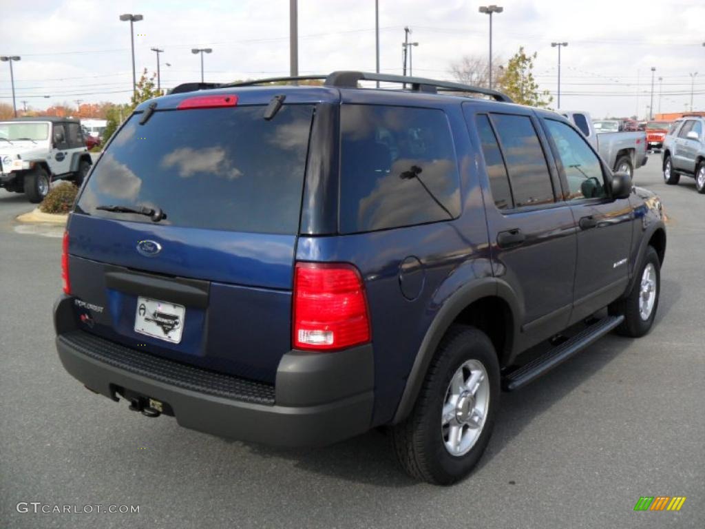 2004 Explorer XLS 4x4 - Dark Blue Pearl Metallic / Graphite photo #4
