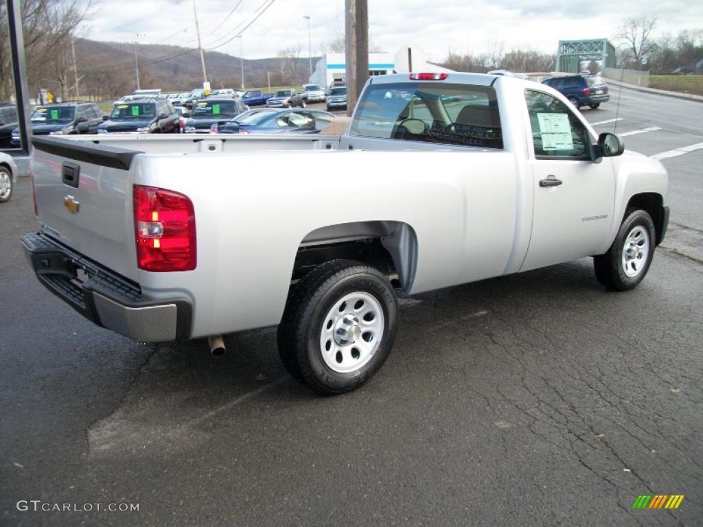 2011 Silverado 1500 Regular Cab - Sheer Silver Metallic / Dark Titanium photo #2