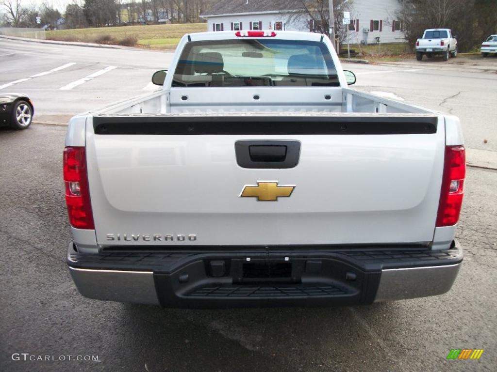 2011 Silverado 1500 Regular Cab - Sheer Silver Metallic / Dark Titanium photo #3