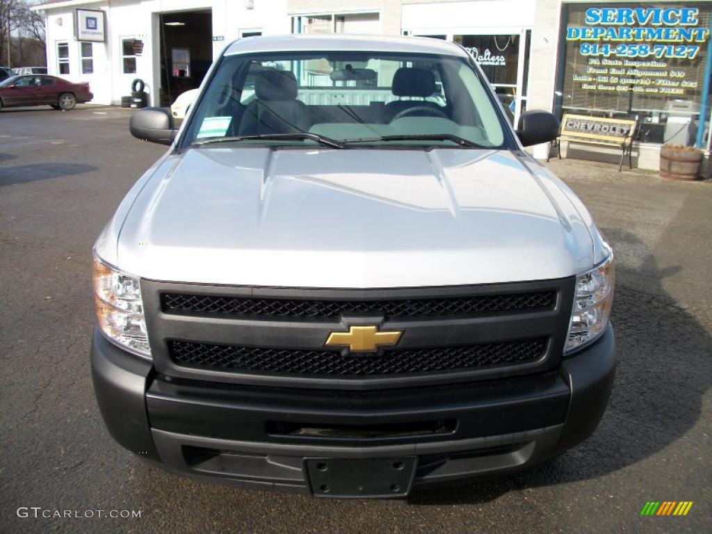 2011 Silverado 1500 Regular Cab - Sheer Silver Metallic / Dark Titanium photo #7