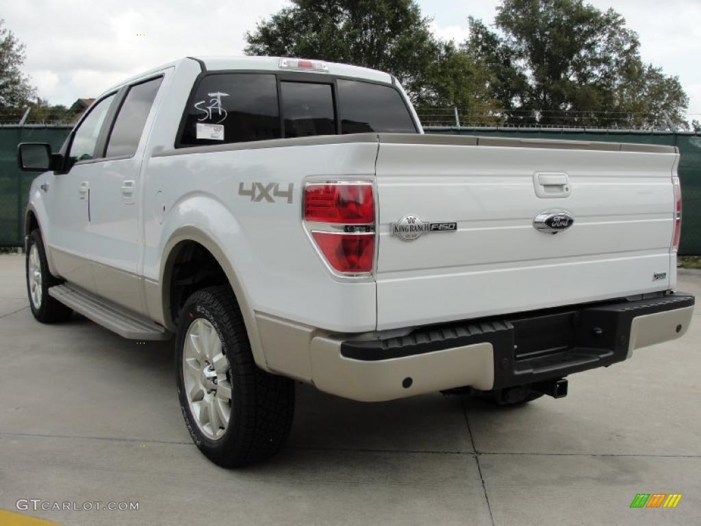 2010 F150 King Ranch SuperCrew 4x4 - Oxford White / Chapparal Leather photo #5