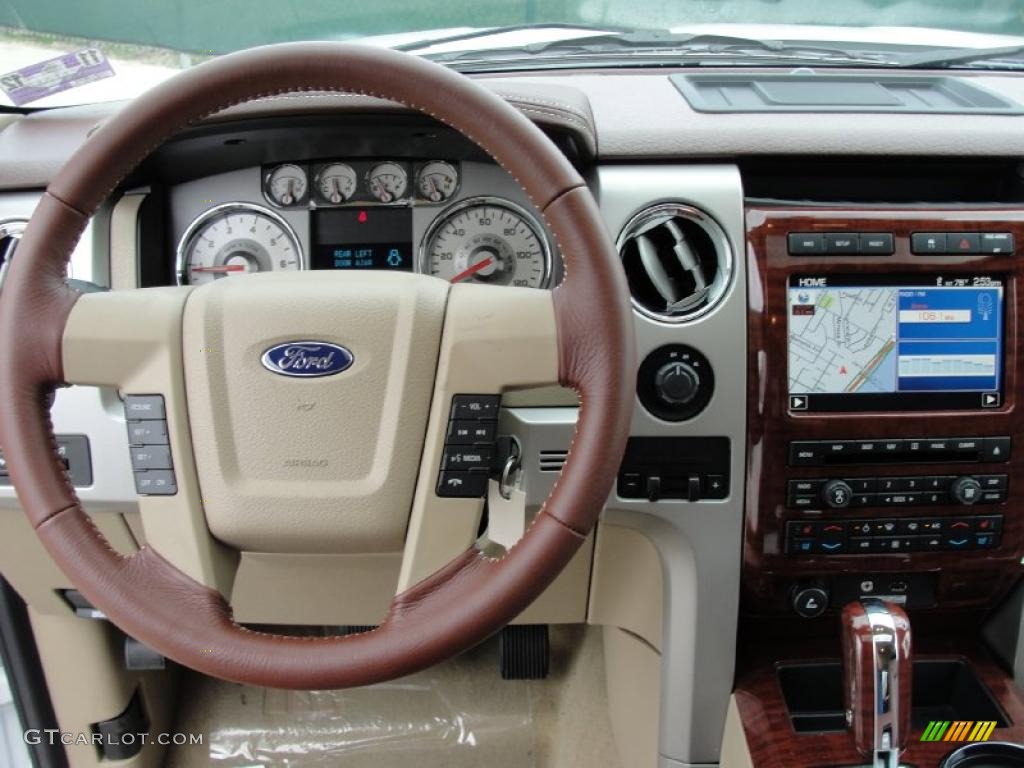 2010 F150 King Ranch SuperCrew 4x4 - Oxford White / Chapparal Leather photo #28