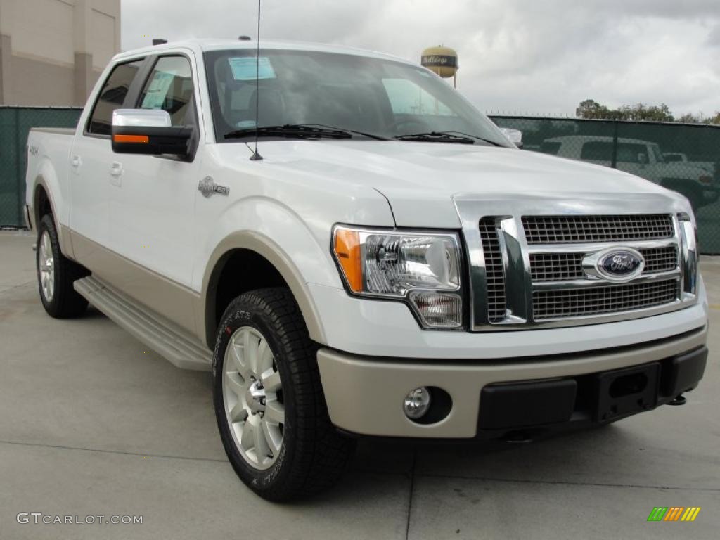 2010 F150 King Ranch SuperCrew 4x4 - Oxford White / Chapparal Leather photo #1