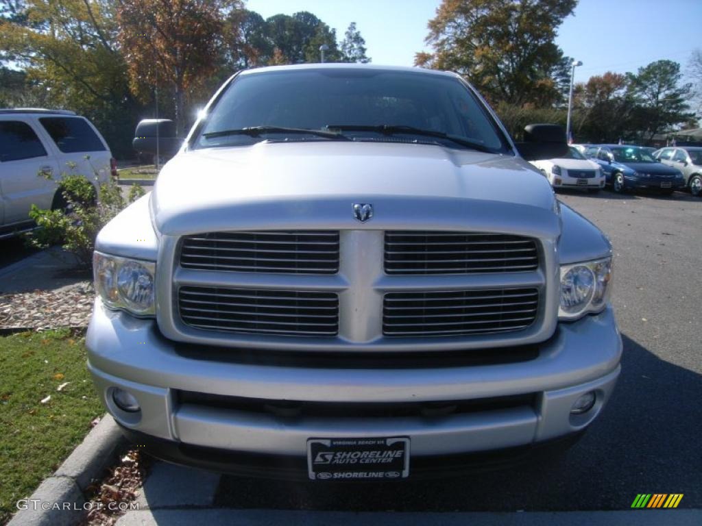 2003 Ram 1500 SLT Quad Cab 4x4 - Bright Silver Metallic / Dark Slate Gray photo #12