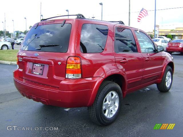 2007 Escape Limited - Red / Medium/Dark Pebble photo #3