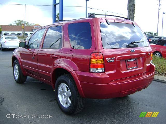 2007 Escape Limited - Red / Medium/Dark Pebble photo #5